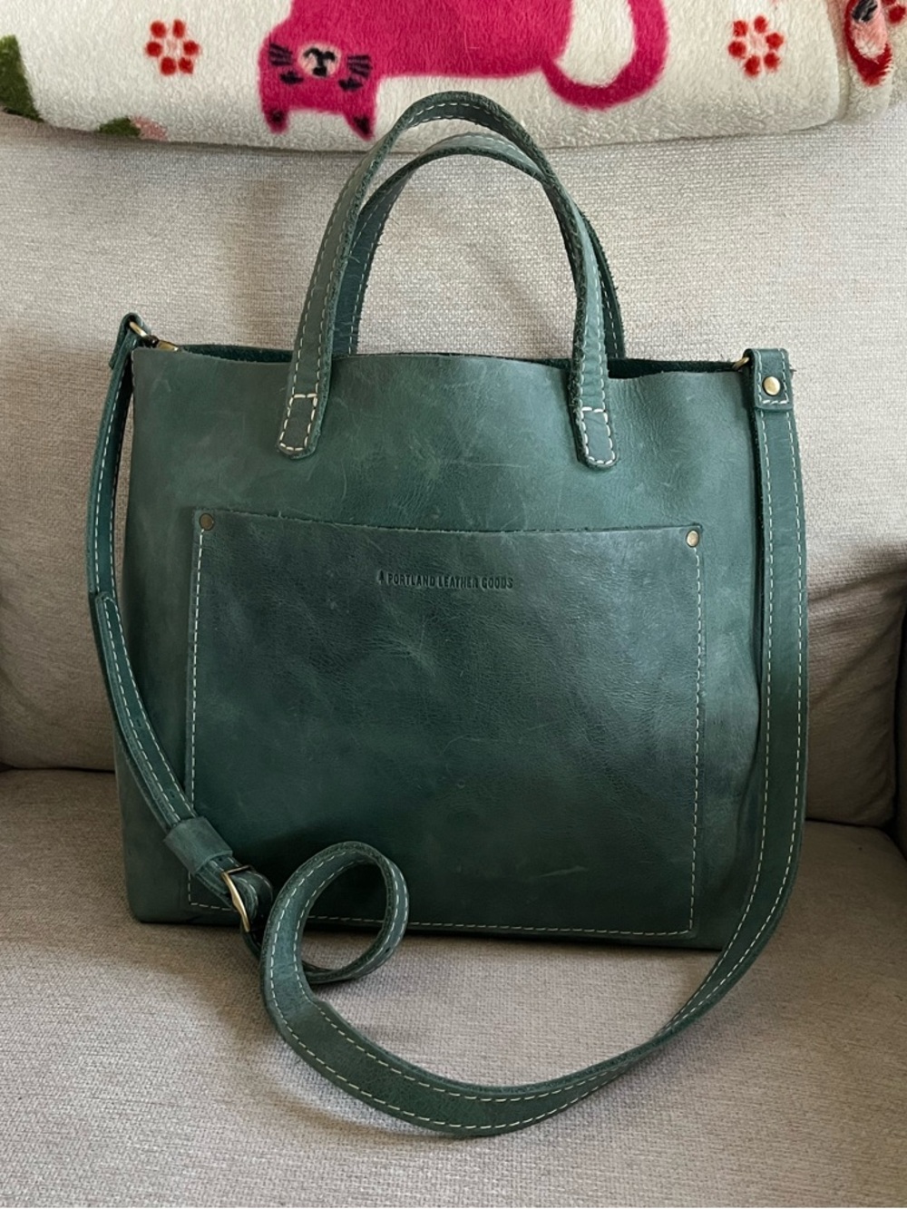 Portland Leather Goods medium crossbody bag.